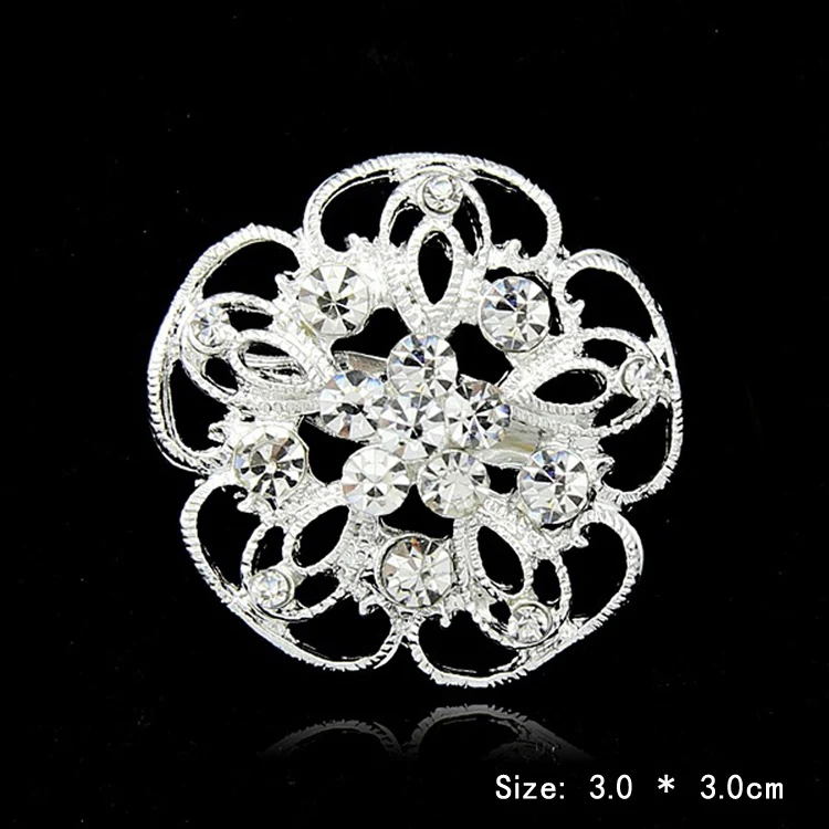 Fashion New Delicate Crystal Brooches Flower Pattern Collar Pin Brooch Color Silver Plated YBRH-0218
Fashion New Delicate Crystal Brooches Flower Pattern Collar Pin Brooch Color Silver Plated YBRH-0218
