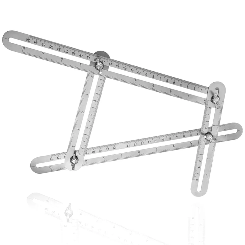 Portable Four Side Ruler Multi Angle Measuring Ruler Sturdy Stainless Steel Angleizer Template Tool For Align Brick Set Distance
Portable Four Side Ruler Multi Angle Measuring Ruler Sturdy Stainless Steel Angleizer Template Tool For Align Brick Set Distance