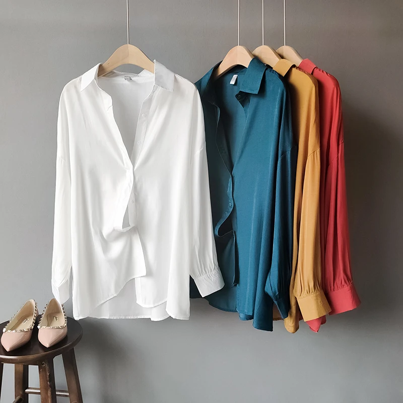 2019 New Arrival Thin Loose Shirt Women Summer Long Sleeve Solid Casual Basic Shirts Tops
2019 New Arrival Thin Loose Shirt Women Summer Long Sleeve Solid Casual Basic Shirts Tops