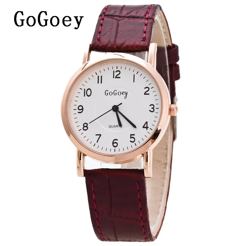 New Arrive Hot Sale Gogoey Brand leather watches women men fashion dress quartz wrist watch Relojes Mujer G844
New Arrive Hot Sale Gogoey Brand leather watches women men fashion dress quartz wrist watch Relojes Mujer G844