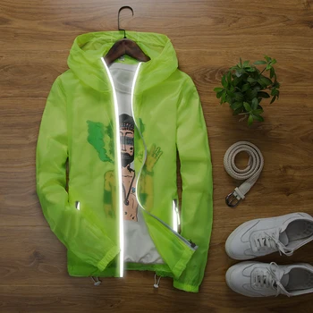 Hooded Jacket Men Summer Reflective Zipper Thin Breathable Sun Protection Clothing Solid Windbreaker Ultra-light Coat 6XL 7XL
Hooded Jacket Men Summer Reflective Zipper Thin Breathable Sun Protection Clothing Solid Windbreaker Ultra-light Coat 6XL 7XL