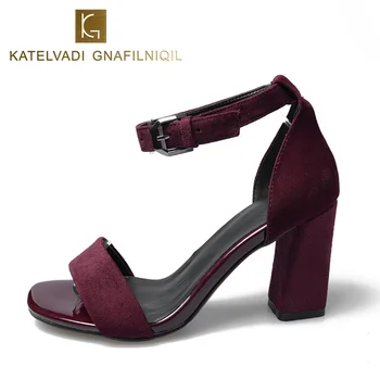 Ladies Shoes 2020 Summer Gladiator Sandals Women High Heels Sandals Party Wedding Shoes Red Wine Women Sandals Big Size 40 K-110
Ladies Shoes 2020 Summer Gladiator Sandals Women High Heels Sandals Party Wedding Shoes Red Wine Women Sandals Big Size 40 K-110