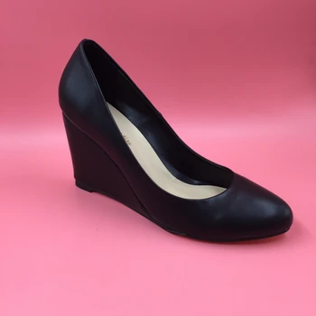 Round Toe Black Women Pumps Wedge Heels Slip-On Ladies Shoes Comfortable Womens Shoes Casual Size 14 Zapatos Mujer
Round Toe Black Women Pumps Wedge Heels Slip-On Ladies Shoes Comfortable Womens Shoes Casual Size 14 Zapatos Mujer
