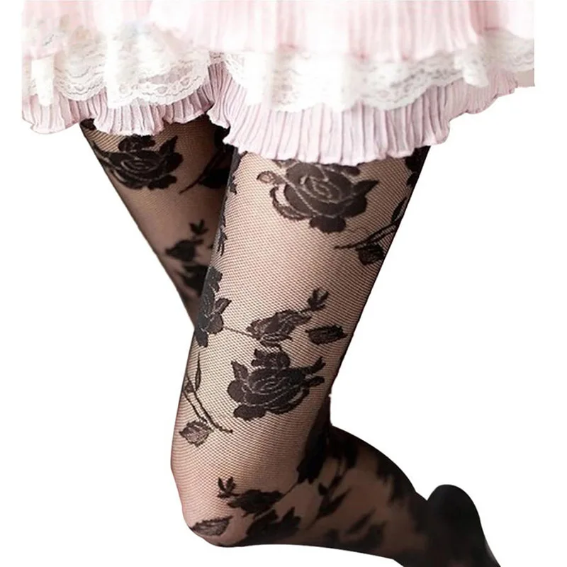 Women Rose Pattern Sexy Pantyhose Spring Autumn Strumpfhose Fantaisie Sheer Pantyhose Tight Collant Femme Mesh Calzas
Women Rose Pattern Sexy Pantyhose Spring Autumn Strumpfhose Fantaisie Sheer Pantyhose Tight Collant Femme Mesh Calzas