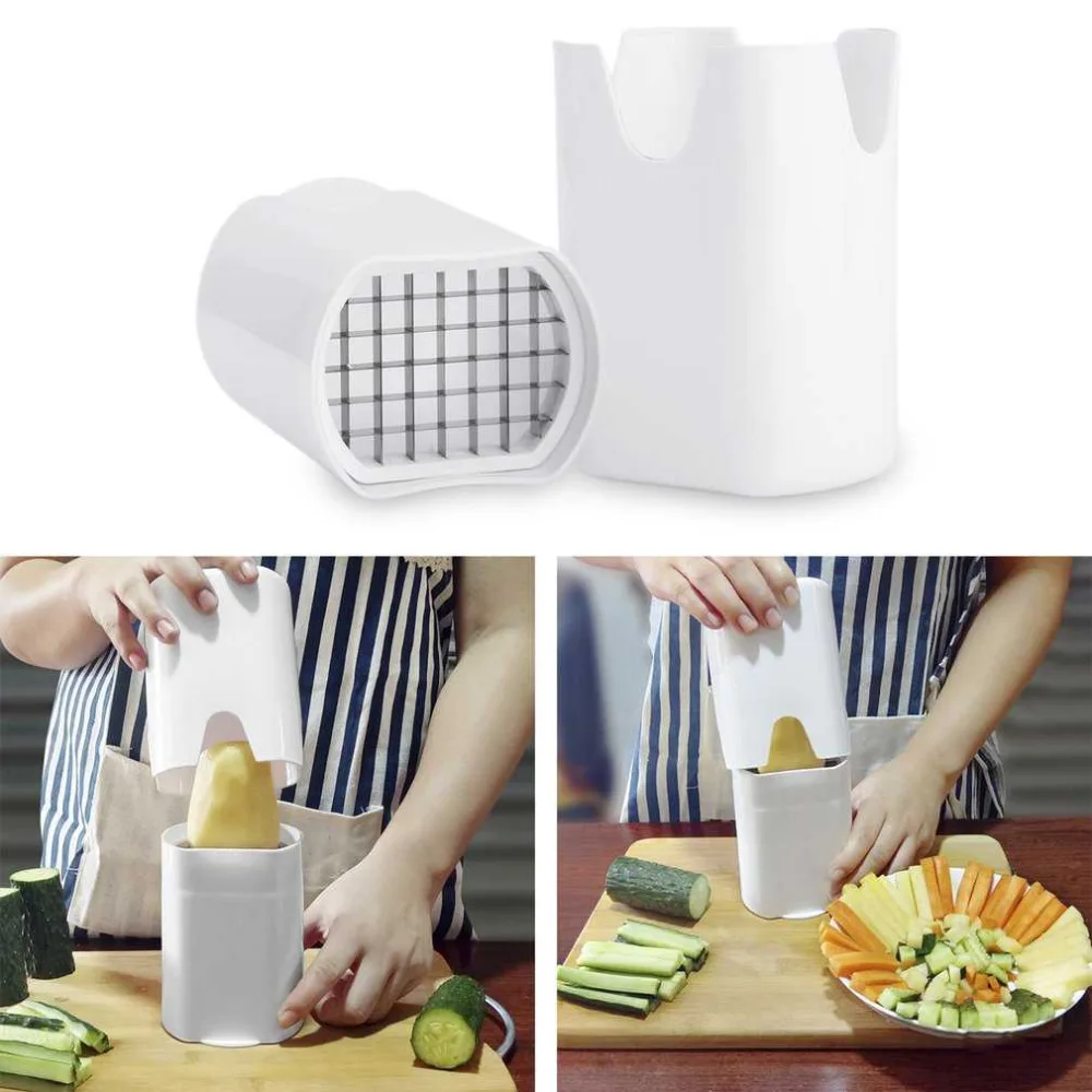 1PC French Fry One Step Cutter Slicer Potato Fry Chipper Vegetable Fruit Kitchen Tool Slicer Chopper Chipper Drop Shipping
1PC French Fry One Step Cutter Slicer Potato Fry Chipper Vegetable Fruit Kitchen Tool Slicer Chopper Chipper Drop Shipping