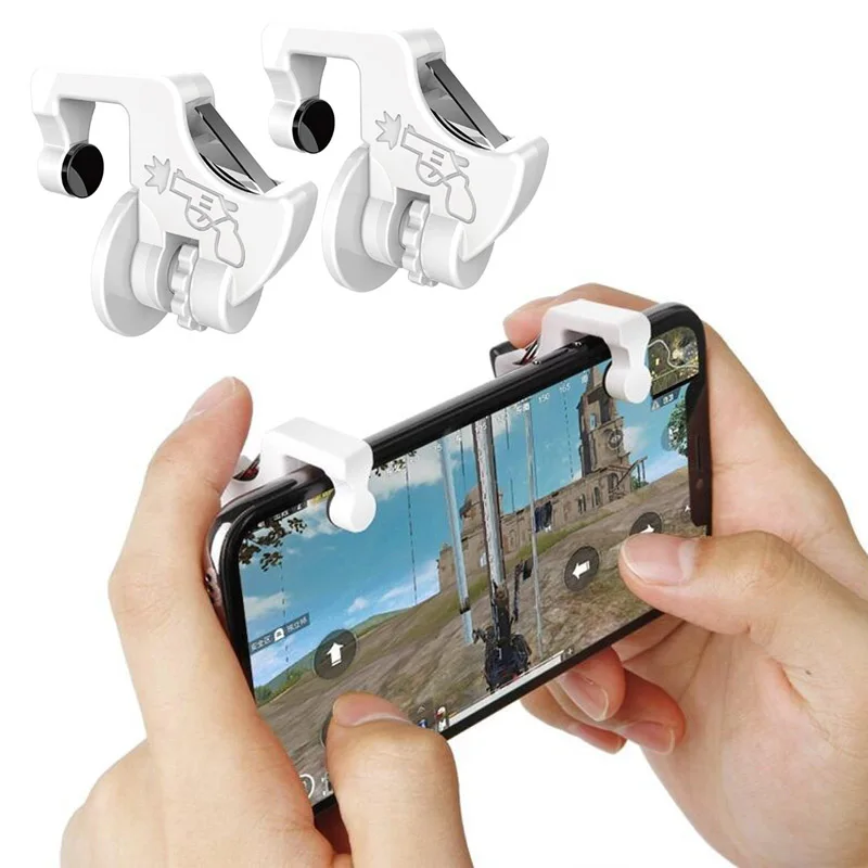 1 Pair Phone Holder Gamepad Trigger Fire Button Smart Phone Joysticks Games Controller for PUBG GDeals
1 Pair Phone Holder Gamepad Trigger Fire Button Smart Phone Joysticks Games Controller for PUBG GDeals