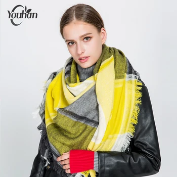 YOUHAN 2018 Women Scarf Stylish Brand Cashmere Square Warm Lady Blanket Gorgeous Wrap Long Whiskerl Shawls Scarves Drop Shipping
YOUHAN 2018 Women Scarf Stylish Brand Cashmere Square Warm Lady Blanket Gorgeous Wrap Long Whiskerl Shawls Scarves Drop Shipping