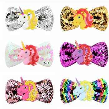 6pcs/lot 3.75''Kids Unicorn Sequins Hair Clips Hairpins Pinwheel Hair Accessories Bows Kids Birthday Party Cosplay Barrettes A45
6pcs/lot 3.75''Kids Unicorn Sequins Hair Clips Hairpins Pinwheel Hair Accessories Bows Kids Birthday Party Cosplay Barrettes A45