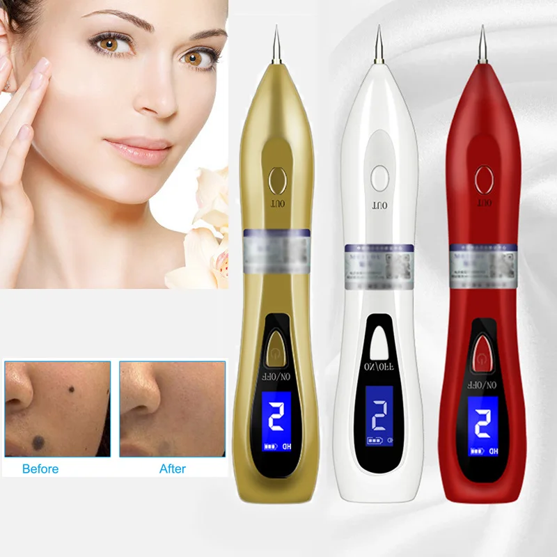 LCD 6 Gear Adjustable Rechargeable Mole Removal Pen Skin Tag Freckle Warts Dot Tattoo Remover Beauty Instrument For Women H7JP
LCD 6 Gear Adjustable Rechargeable Mole Removal Pen Skin Tag Freckle Warts Dot Tattoo Remover Beauty Instrument For Women H7JP