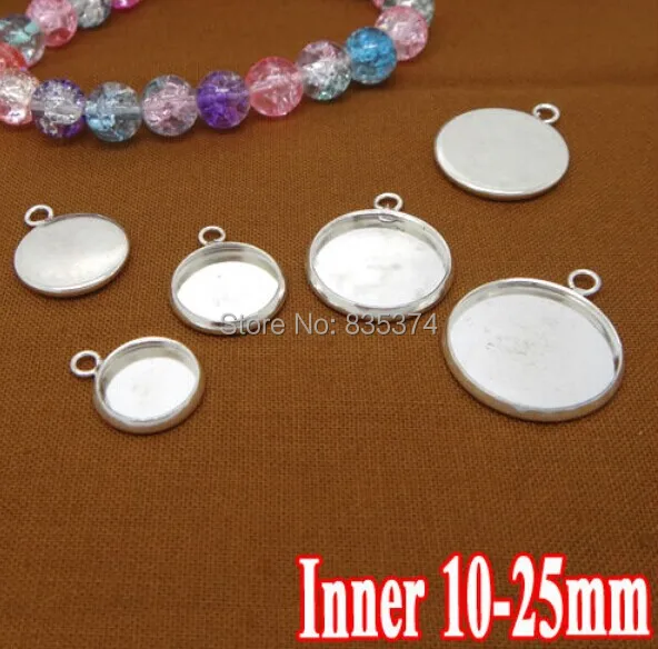 200PCS Silver Plated Pendant Blank with inner 10-25mm Bezel Setting Tray for Cameo Cabochons,Wholesale DIY Jewelry
200PCS Silver Plated Pendant Blank with inner 10-25mm Bezel Setting Tray for Cameo Cabochons,Wholesale DIY Jewelry