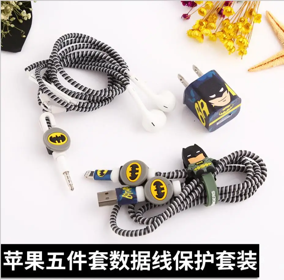 Marvel Avengers Captain America Shield Spider man Iron man batman superman mobile phone cable anti-breakage protection coiler
Marvel Avengers Captain America Shield Spider man Iron man batman superman mobile phone cable anti-breakage protection coiler