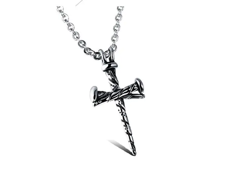 Titanium Steel Pendant Nails Cross Jesus Christ Personality Men's Necklace Holiday Gifts
Titanium Steel Pendant Nails Cross Jesus Christ Personality Men's Necklace Holiday Gifts