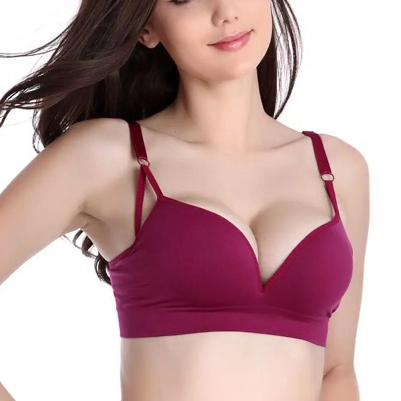 Comfortable Push Up Bra Shakeproof Bra Wireless Padded Top Vest Fitness Underwear For Women
Comfortable Push Up Bra Shakeproof Bra Wireless Padded Top Vest Fitness Underwear For Women
