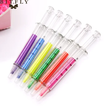 6 Pcs/Set Color Mixed Nurse Needle Syringe Shaped Fluorescent Pen Cute Art Highlighter Drawing Mark Pen Stationery supplies
6 Pcs/Set Color Mixed Nurse Needle Syringe Shaped Fluorescent Pen Cute Art Highlighter Drawing Mark Pen Stationery supplies