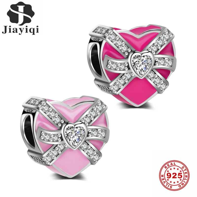 Jiayiqi 925 Sterling Silver Beads Pink&Red Love Gift Box Shape Charms Romantic Fit Original DIY Bracelet For Women Jewelry
Jiayiqi 925 Sterling Silver Beads Pink&Red Love Gift Box Shape Charms Romantic Fit Original DIY Bracelet For Women Jewelry