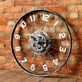 American wooden clock creative wall clock home retro living room personality decorative art mute clock
American wooden clock creative wall clock home retro living room personality decorative art mute clock