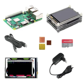 Original UK Raspberry Pi 3 Model B+ with 3.5 inch LCD Module Acrylic Case 5V3A Power Adapter Heat Sink HDMI cable 16G SD Card
Original UK Raspberry Pi 3 Model B+ with 3.5 inch LCD Module Acrylic Case 5V3A Power Adapter Heat Sink HDMI cable 16G SD Card
