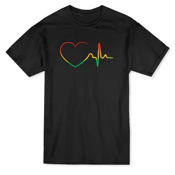 2019 Summer New Cool Tee Shirt Rasta Electrocardiogram Heart Graphic Men's T-shirt Cotton T-shirt
2019 Summer New Cool Tee Shirt Rasta Electrocardiogram Heart Graphic Men's T-shirt Cotton T-shirt