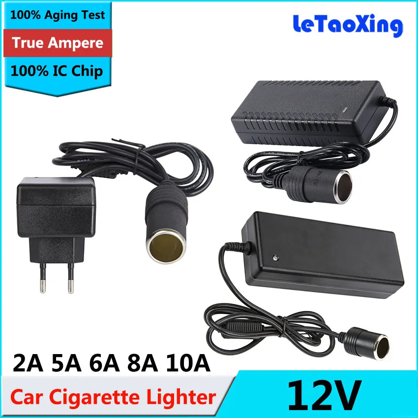 AC 100-240V DC 12V 2A 5A 6A 10A Car Cigarette Lighter Power Adapter for Air pump / Vacuum cleaner 12V Power Supply with Cord
AC 100-240V DC 12V 2A 5A 6A 10A Car Cigarette Lighter Power Adapter for Air pump / Vacuum cleaner 12V Power Supply with Cord