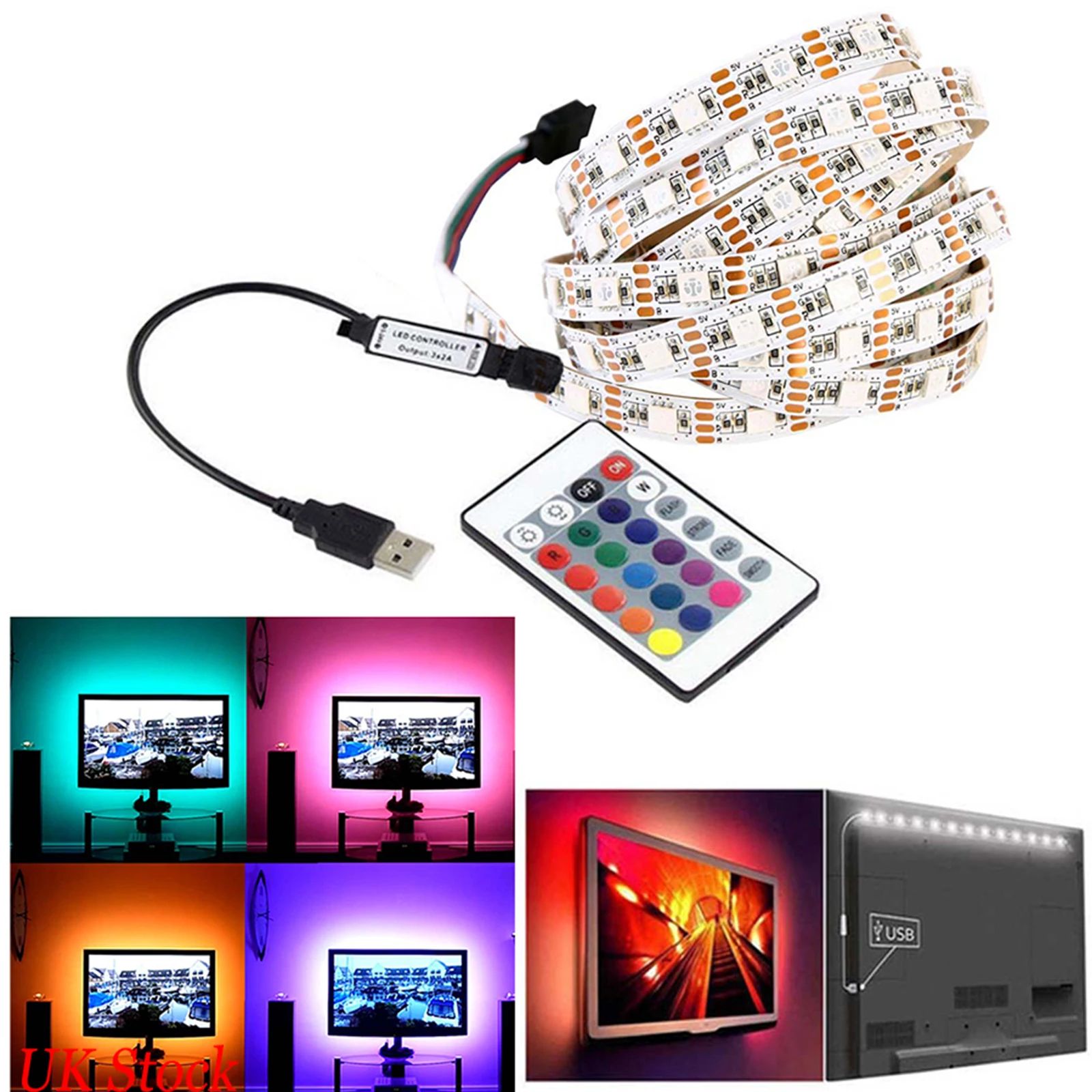 new RGB Home Decoration LED Strip TV Backlight 60LEDs each meter USB remote control
new RGB Home Decoration LED Strip TV Backlight 60LEDs each meter USB remote control