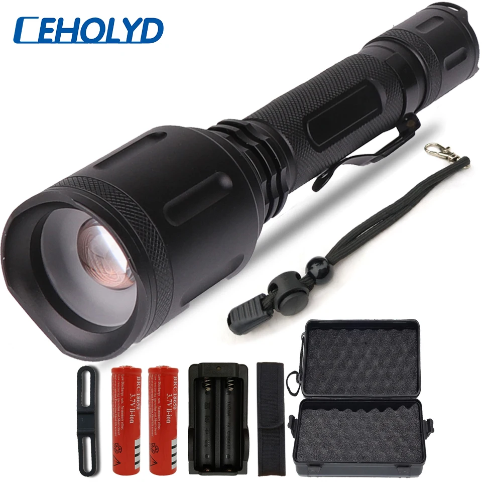 CREE XLamp XHP70.2 50000LM Led flashlight Ultra Bright torch Camping light 5 switch Mode Zoomable Bicycle Light 18650 battery
CREE XLamp XHP70.2 50000LM Led flashlight Ultra Bright torch Camping light 5 switch Mode Zoomable Bicycle Light 18650 battery