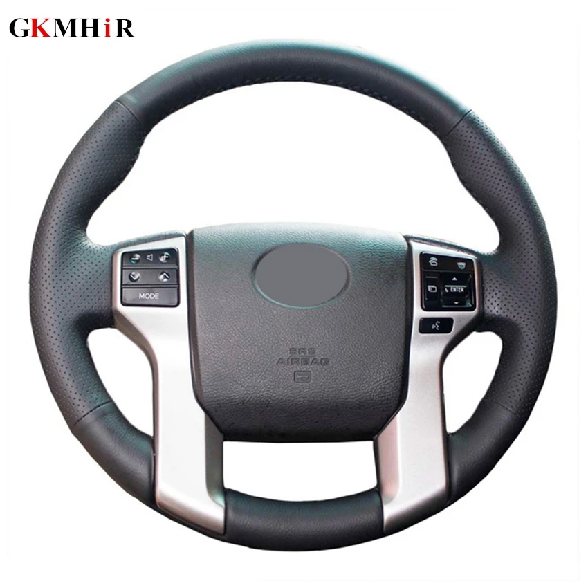 GKMHiR DIY Steering Wheel Cover Black Genuine Leather Car Steering Wheel Cover for Toyota Prado 2010-2016
GKMHiR DIY Steering Wheel Cover Black Genuine Leather Car Steering Wheel Cover for Toyota Prado 2010-2016