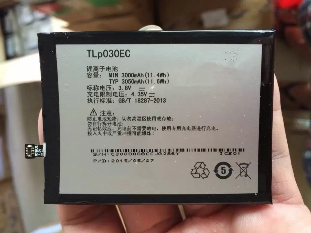 Original TLp030EC 3050mAh Battery Batterie Batterij Bateria For UMI EMAX Mini 4G LTE Snapdragon 615 Octa Core 5.0" FHD 1920x
Original TLp030EC 3050mAh Battery Batterie Batterij Bateria For UMI EMAX Mini 4G LTE Snapdragon 615 Octa Core 5.0" FHD 1920x