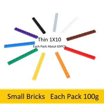 Thin 1X10 Bulk Small Bricks 1Pack About 63PCS DIY Creative Self Locking Building Blocks Toys For Child Compatible With Legoed
Thin 1X10 Bulk Small Bricks 1Pack About 63PCS DIY Creative Self Locking Building Blocks Toys For Child Compatible With Legoed
