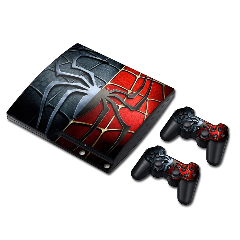 Виниловая наклейка Человек паук для PS3 Slim PlayStation 3 2 шт. обложки контроллеров
