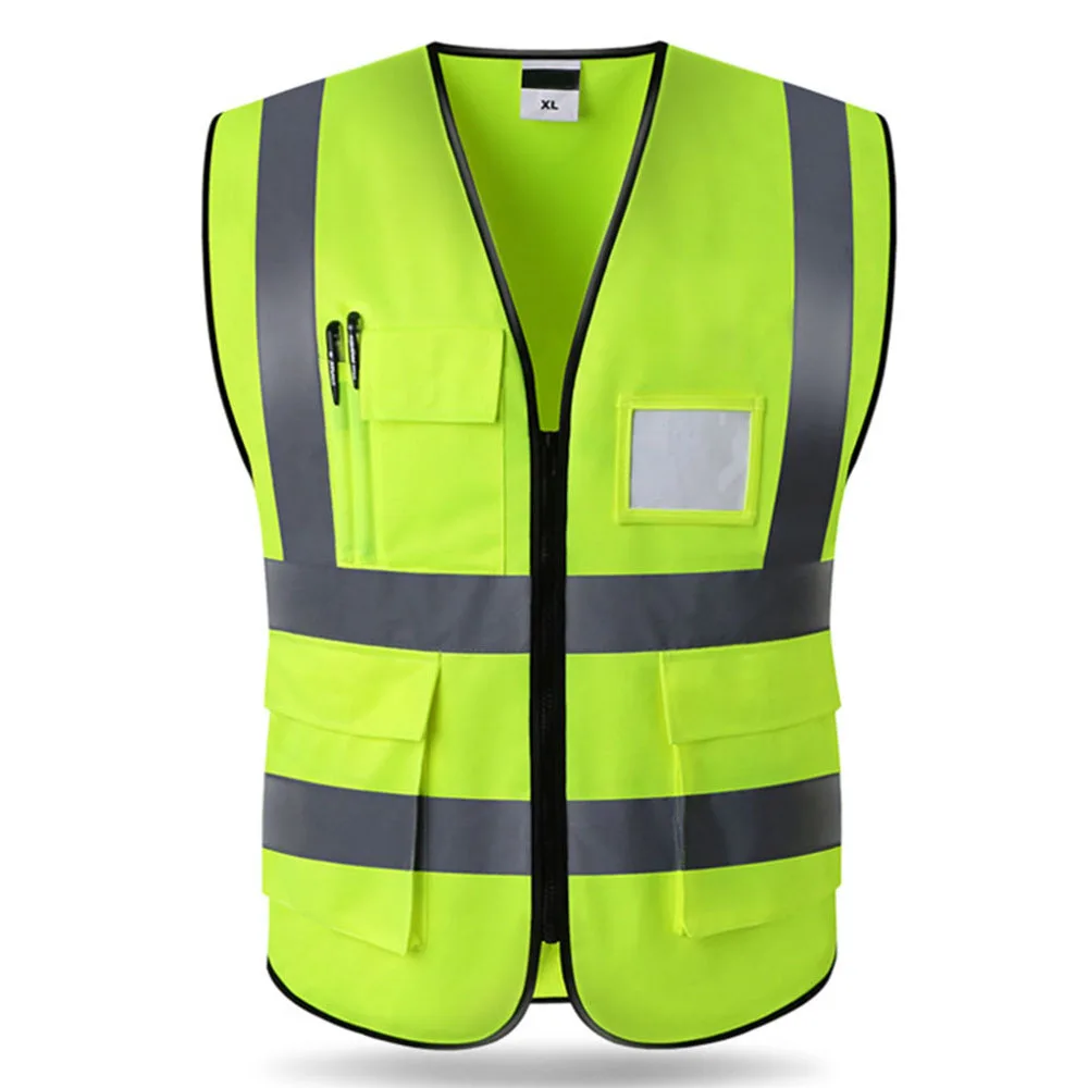 High Visibility Yellow Vest Reflective Safety Workwear for Night Running Cycling Man Night Warning Working Clothes Fluorescent
High Visibility Yellow Vest Reflective Safety Workwear for Night Running Cycling Man Night Warning Working Clothes Fluorescent