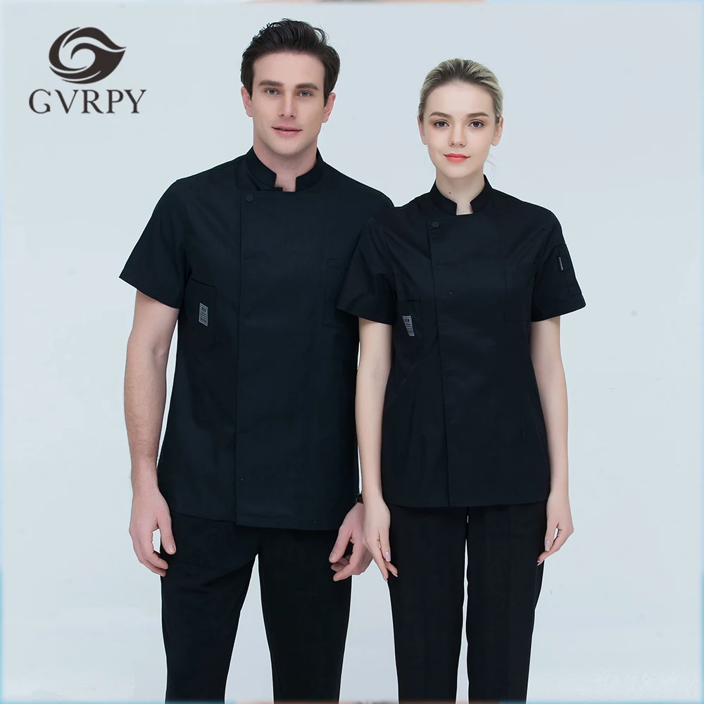 4 Colors M-4XL Wholesale Women Men Short-sleeve Kitchen Work Clothing High Quality Chef Jacket Catering Restaurant Baker Uniform
4 Colors M-4XL Wholesale Women Men Short-sleeve Kitchen Work Clothing High Quality Chef Jacket Catering Restaurant Baker Uniform