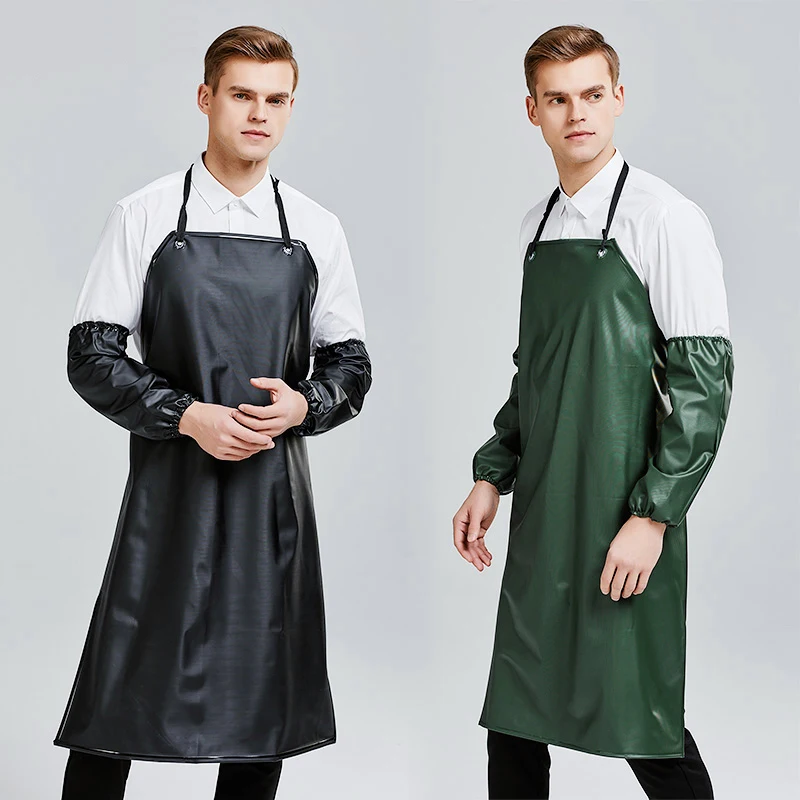 Waterproof PVC Kitchen Apron PU Leather For Man Women Adult Chef Waitress Restaurant Apron Black Green Large Home Apron Tools
Waterproof PVC Kitchen Apron PU Leather For Man Women Adult Chef Waitress Restaurant Apron Black Green Large Home Apron Tools