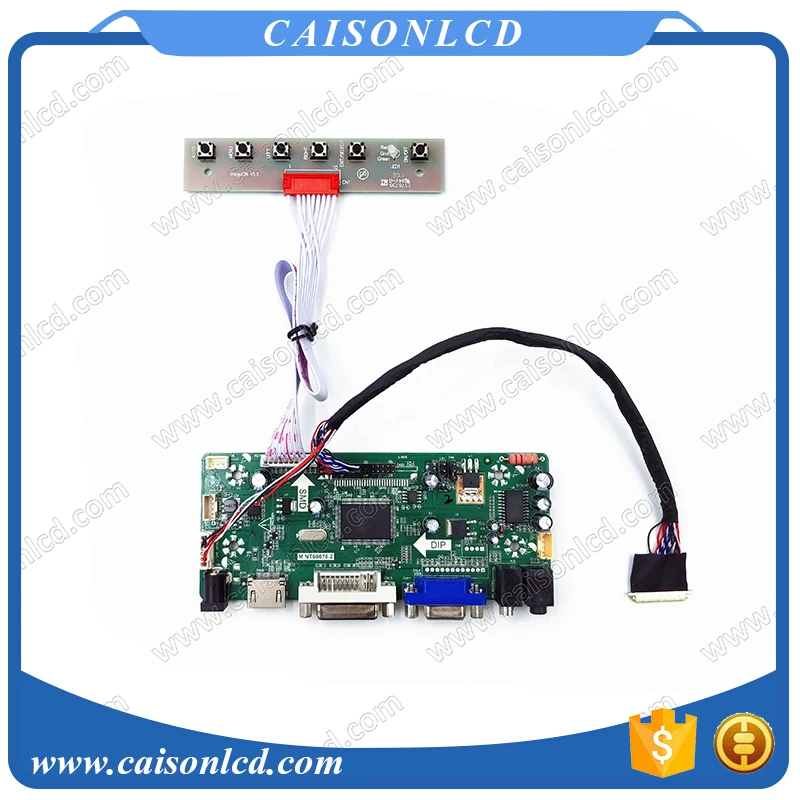 Free Shipping LCD LVDS Controller board with HDMI DVI VGA for 10.1" 1024X600 LCD TFT Panel: LP101WSA-TLA1 N101LGE-L11 M101NWT2 R
Free Shipping LCD LVDS Controller board with HDMI DVI VGA for 10.1" 1024X600 LCD TFT Panel: LP101WSA-TLA1 N101LGE-L11 M101NWT2 R
