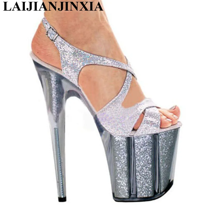 LAIJIANJINXIA Sexy Pole Dancing Shoes 20 CM High Heels Shoes 10 CM Platform Thin Heels Sandals Model Dance Shoes E-128
LAIJIANJINXIA Sexy Pole Dancing Shoes 20 CM High Heels Shoes 10 CM Platform Thin Heels Sandals Model Dance Shoes E-128