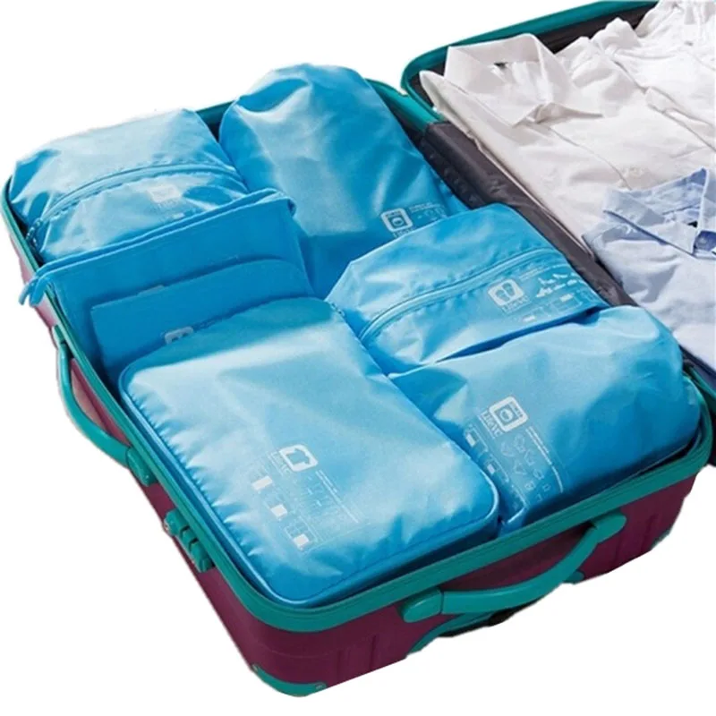 7Pcs/set Trip Luggage Organizer Polyester Portable Travel Partition Pouch Storage Bags For Clothes And Cosmetic Packing Cubes
7Pcs/set Trip Luggage Organizer Polyester Portable Travel Partition Pouch Storage Bags For Clothes And Cosmetic Packing Cubes