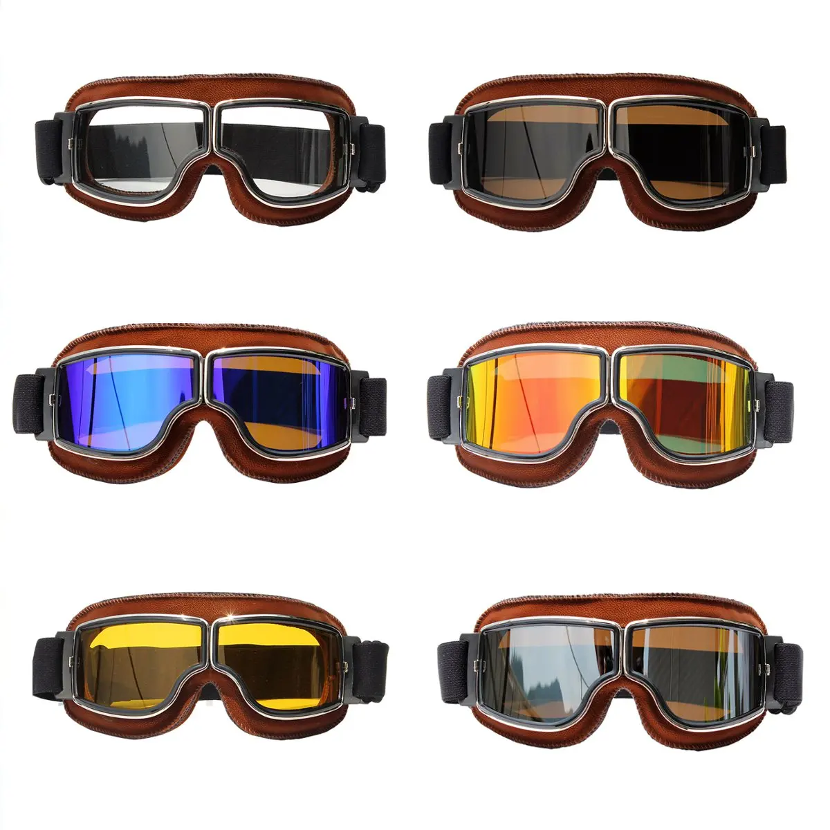 Universal Motocross Goggles Helmet Pilot Scooter Retro Moto Outdoor Dirt Bike Riding Sunglasses Motorcycle Glasses Off-Road
Universal Motocross Goggles Helmet Pilot Scooter Retro Moto Outdoor Dirt Bike Riding Sunglasses Motorcycle Glasses Off-Road