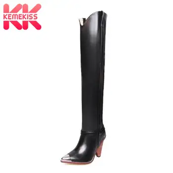KemeKiss Women Knee High Boots Winter Shoes Women Straight Boots Slip On Patchwork Pointed Toe Sexy Daily Footwear Size 34-44
KemeKiss Women Knee High Boots Winter Shoes Women Straight Boots Slip On Patchwork Pointed Toe Sexy Daily Footwear Size 34-44