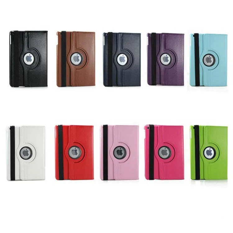

50 Pcs/Lot Leather 360 Degree Rotating Case for iPad 10th 2022 for Air 1/2/3/4 Pro 9.7" 10.2" 10.5" 10.9" 11" for iPad Mini