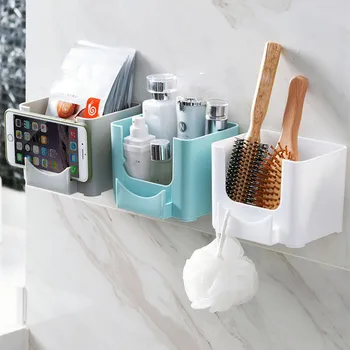 Storage Box Wall Mounted Bathroom Kitchen Storage Racks Sink Shelf Multi-function Desktop Makeup Mobile Holder Home Organizers
Storage Box Wall Mounted Bathroom Kitchen Storage Racks Sink Shelf Multi-function Desktop Makeup Mobile Holder Home Organizers