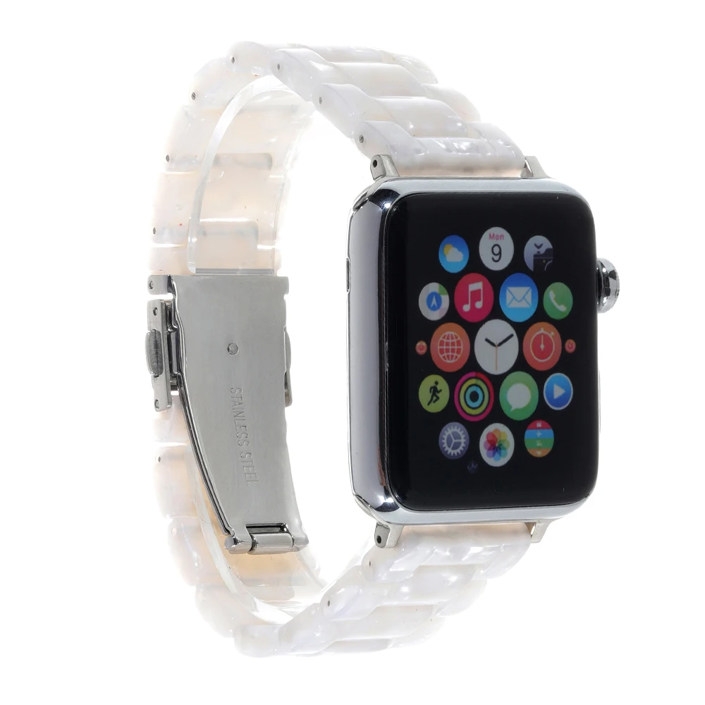 2019 Resin Watchband for iWatch Apple Watch 38mm 40mm 42mm 44mm Series 4 3 2 1 Wrist Band Steel Buckle Strap Bracelet
2019 Resin Watchband for iWatch Apple Watch 38mm 40mm 42mm 44mm Series 4 3 2 1 Wrist Band Steel Buckle Strap Bracelet