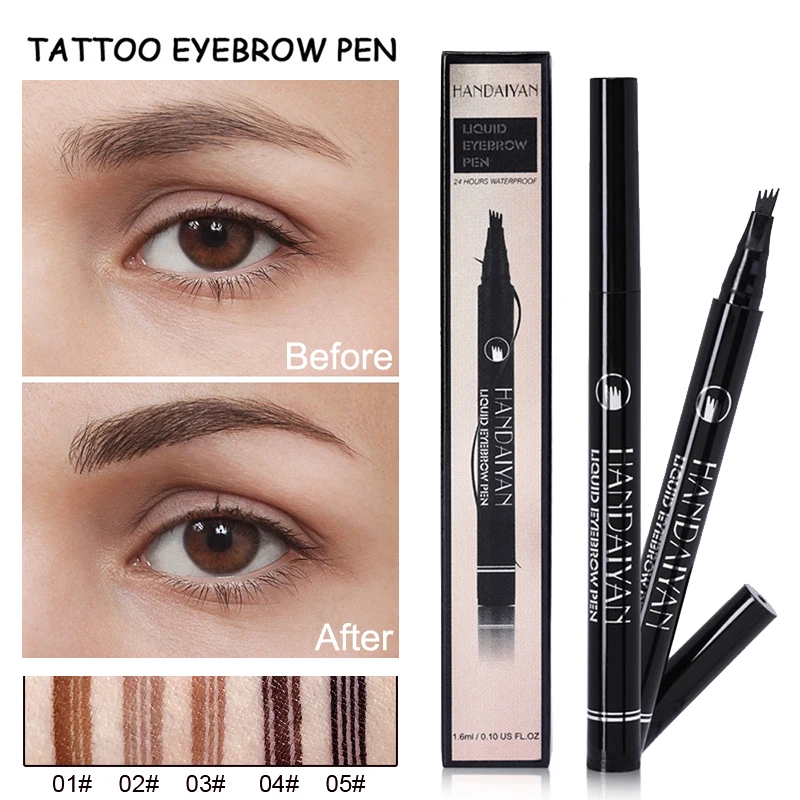 4 Fork Tips Liquid Eyebrow Tattoo Pen Eyebrows Enhancer Fine Sketch Microblading Drawing Guide Forms Makeup Pencil
4 Fork Tips Liquid Eyebrow Tattoo Pen Eyebrows Enhancer Fine Sketch Microblading Drawing Guide Forms Makeup Pencil