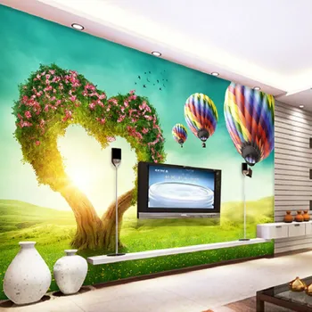 Large Murals Wall 3D Wallpaper The Living Room Sofa Love TV Backdrop of Trees Hot Air Balloon Home Improvement Wallpapers
Large Murals Wall 3D Wallpaper The Living Room Sofa Love TV Backdrop of Trees Hot Air Balloon Home Improvement Wallpapers