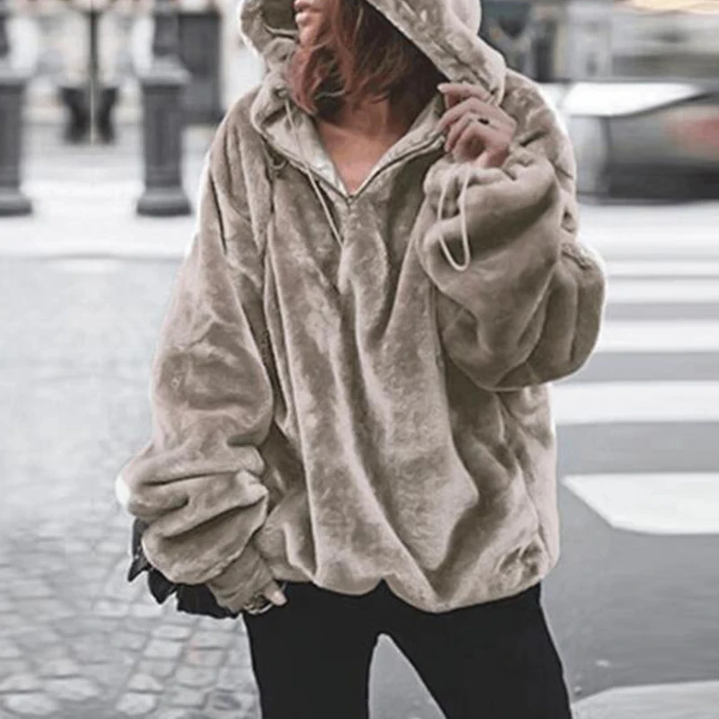 Autumn Hoodies Thick Top Women Sweatshirt Female Long Sleeve Soft Warm Zipper Sweatshirts For Ladies Winter Hoodies 2018
Autumn Hoodies Thick Top Women Sweatshirt Female Long Sleeve Soft Warm Zipper Sweatshirts For Ladies Winter Hoodies 2018