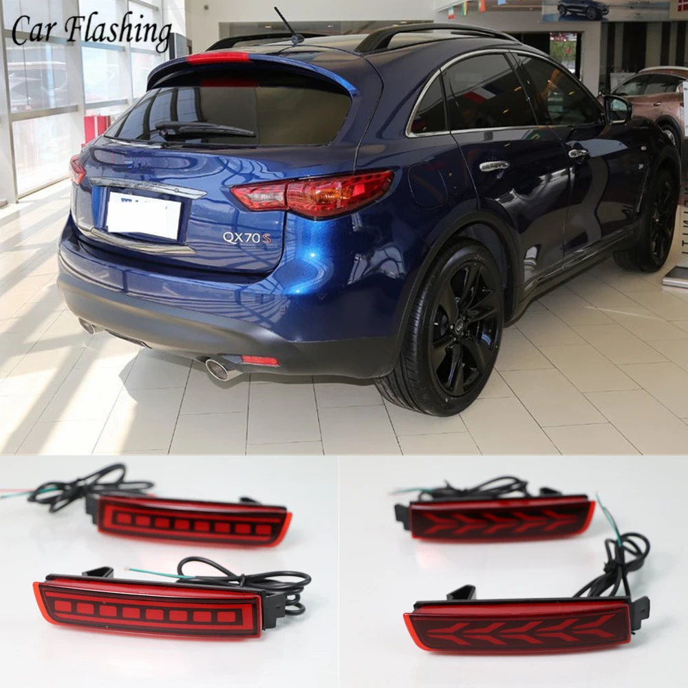 Car flashing 2PCS LED For Infiniti QX70 2013 2014 2015 2016 2017 2018 Reflector Lamp Rear Fog Lamp Bumper Light Brake Light
Car flashing 2PCS LED For Infiniti QX70 2013 2014 2015 2016 2017 2018 Reflector Lamp Rear Fog Lamp Bumper Light Brake Light