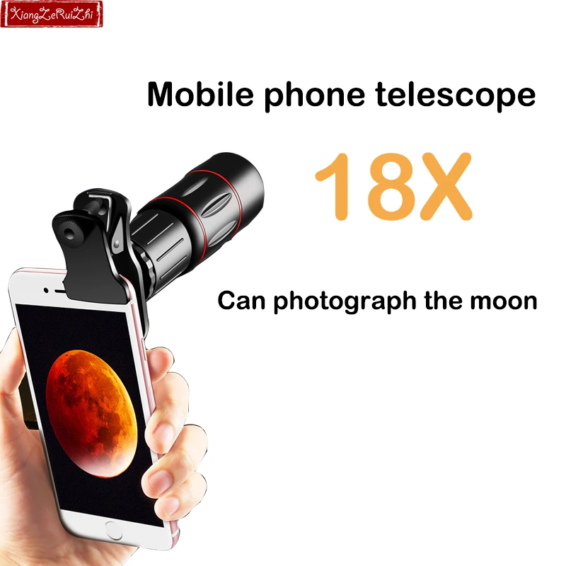 

18X times HD universal external camera Mobile phone lens telephoto telescope zoom universal focusing Lenses for iPhone Samsung h