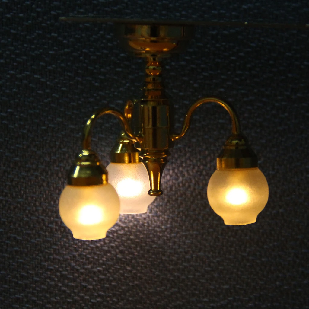 Mini 1 :12 Scale Dollhouse Miniature Ceiling Light Play Doll House LED WIRE Free Lighting Furniture Accessories Toys Mini 1 :12 Scale Dollhouse Miniature Ceiling Light Play Doll House LED WIRE Free Lighting Furniture Accessories Toys