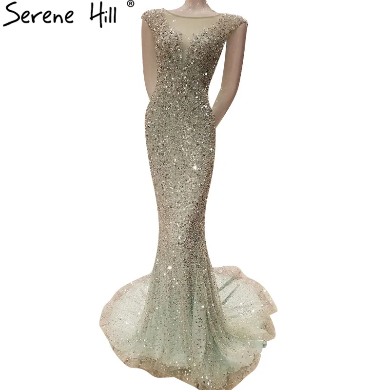 Luxury Sexy Elegant Mermaid Tulle Evening Dress Long Crystal Sequined Sparkly Evening Gowns 2019 Real Photo LA6091
Luxury Sexy Elegant Mermaid Tulle Evening Dress Long Crystal Sequined Sparkly Evening Gowns 2019 Real Photo LA6091