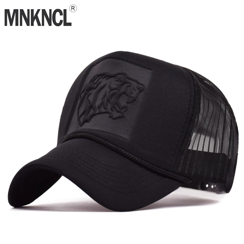 MNKNCL 2018 хип хоп тигр печати изогнутые летние бейсболки сетчатая бейсболка шапки