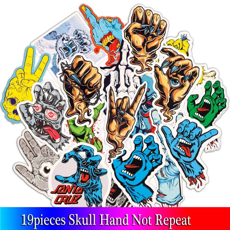 19PCS Terror Hand Stickers Skeleton Dark Sticker For DIY Skateboard Motorcycle Fridge Guitar Luggage Phone Sticker
19PCS Terror Hand Stickers Skeleton Dark Sticker For DIY Skateboard Motorcycle Fridge Guitar Luggage Phone Sticker