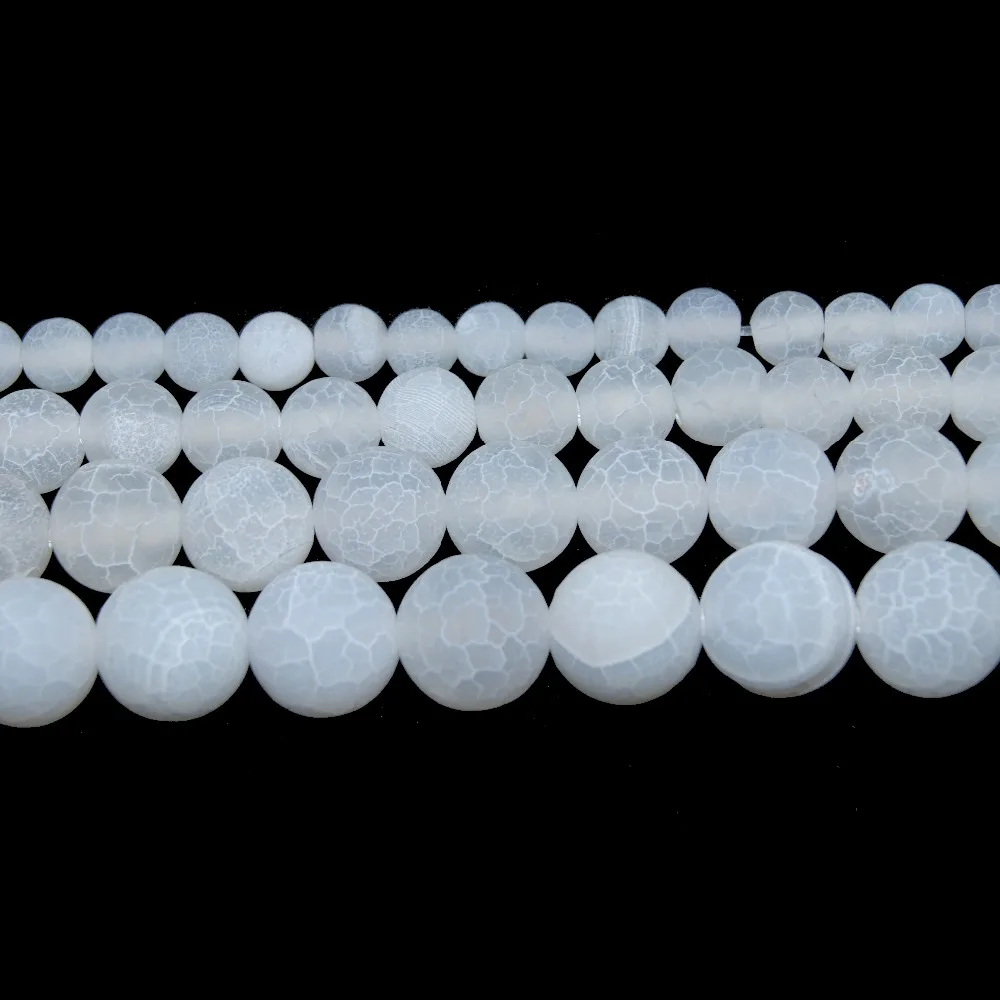 Natural Stone Frost Crab White Agates Round Beads 4 6 8 10 12 MM Pick Size For Jewelry Making Charm DIY Bracelet Necklace
Natural Stone Frost Crab White Agates Round Beads 4 6 8 10 12 MM Pick Size For Jewelry Making Charm DIY Bracelet Necklace